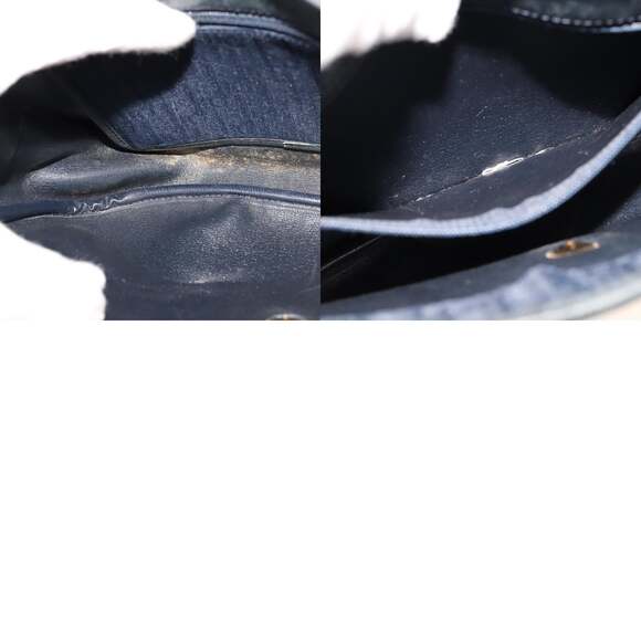 DIOR Trotter Canvas Shoulder Bag Navy - Picture 12 of 12